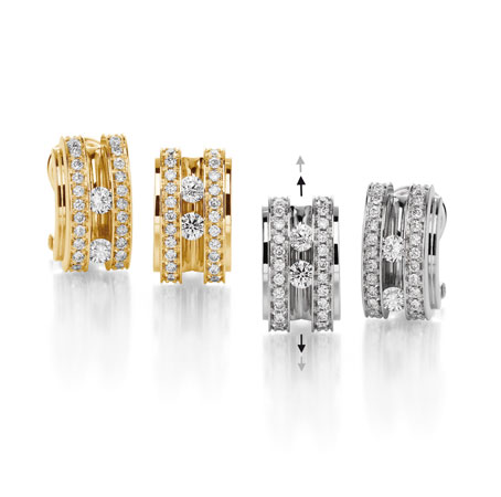 MEMOIRE - Ring mit beweglichen Diamanten